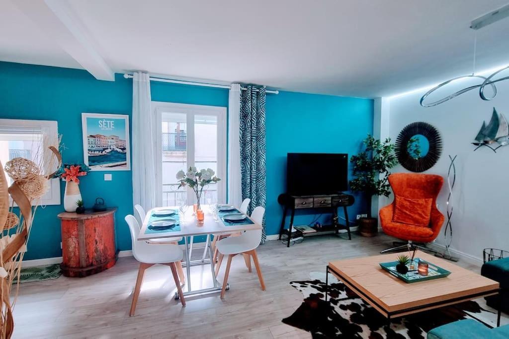 塞特港Le Clavel Superbe Deco, Centre Historique, Climatise, Parking A Proximite公寓 外观 照片